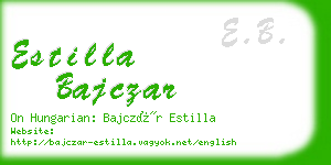 estilla bajczar business card